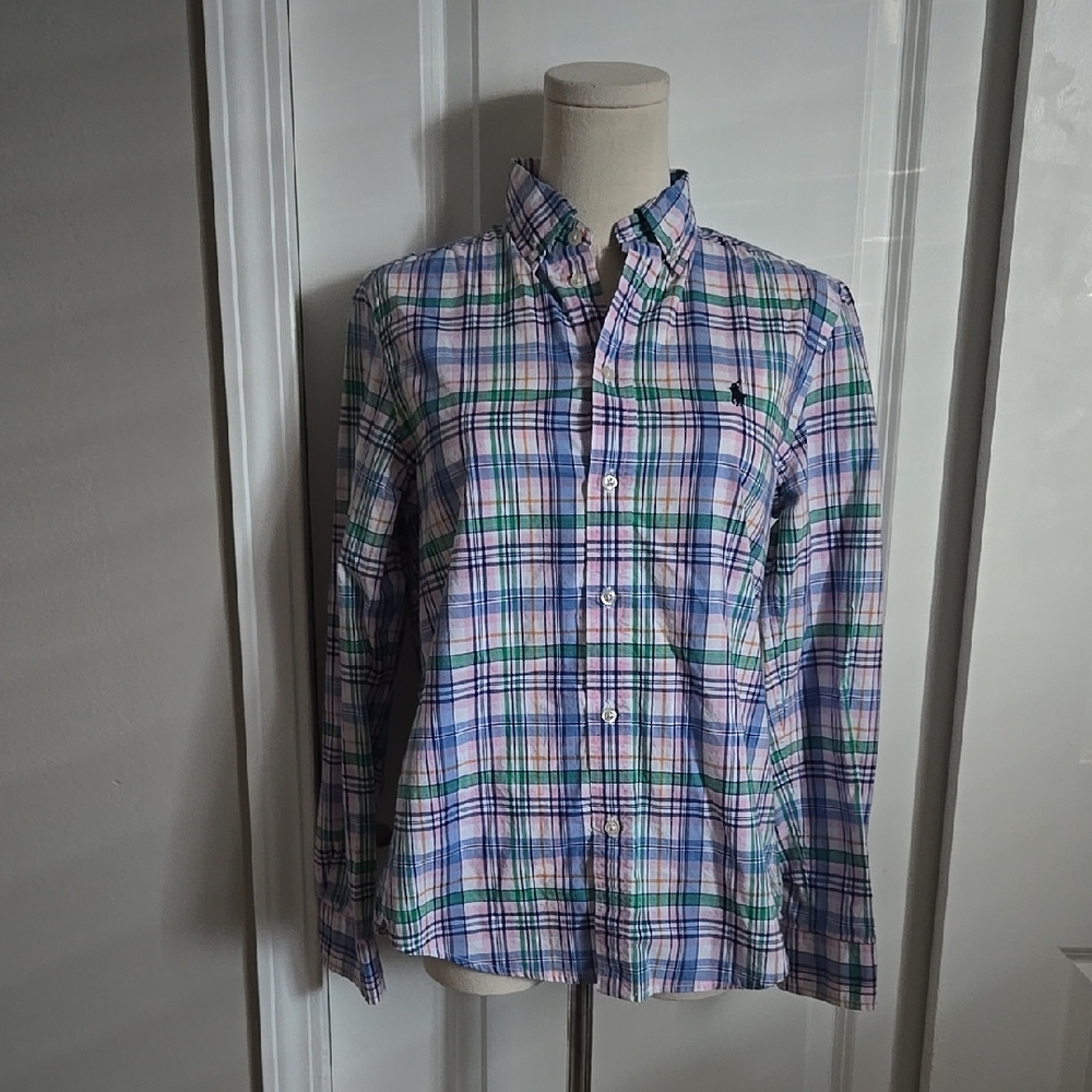 Spring Sale...Ralph Lauren Boys Multicolor Plaid Shirt